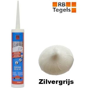 Afdichtingskit voor sanitair en natuursteen kleur zilvergrijs koker 310 ml