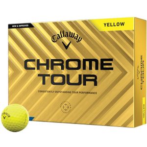 Callaway Chrome Tour geel golfbal