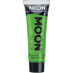 Moon Glow Neon UV Fine Glitter Gel Green 12ml