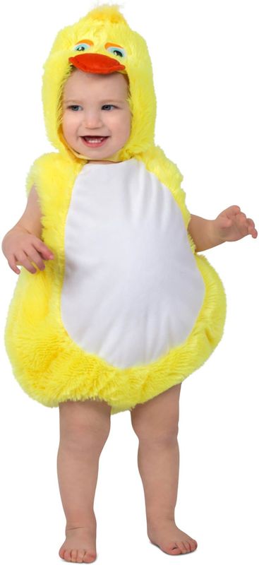 Rubies - Plucky Ducky Kostuum - Eend - Compleet Pak met Hoodie