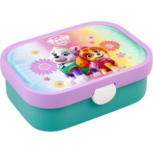 Mepal lunchbox Campus – Broodtrommel met vakjes voor kinderen – Geschikt voor 4 boterhammen – Paw Patrol Girls