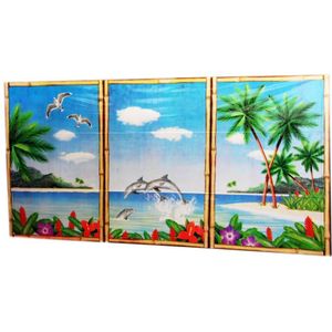 Hawaii Wanddecoratie Deluxe 3 delig