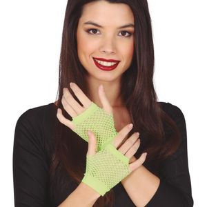 Visnet Handschoenen Limoen Groen 11cm