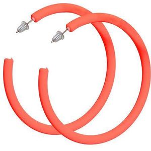 Neon Oranje Oorbellen