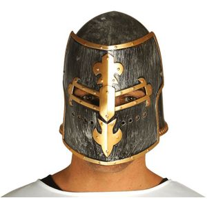 Ridderhelm - Medival - Antiek Bruin - Kostuumaccessoire