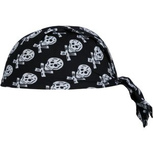 Piraat Bandana Zwart Wit