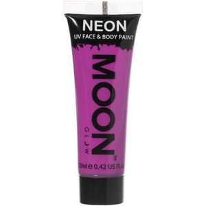 Moon Glow - Intense Neon UV Face Paint - Intense Purple - Kleur: Intense Purple