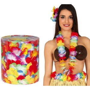 Hawaii Ketting Gekleurd 25st
