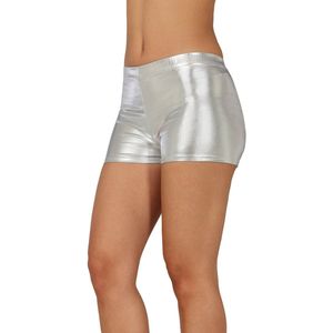 Zilveren Korte Broek Metallic
