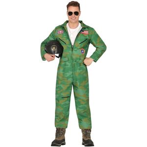 FIESTAS GUIRCA - Gevechtsvliegtuigpilotenkostuum - Groen - Heren