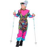 Wilbers - 3491 Retro - Kinderskipak - Roze - Jaren 80-print