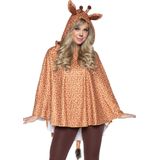 Leg Avenue - Giraffe Poncho - Dames - Met Capuchon en Oortjes