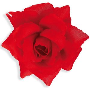 Rode Broche Roos 10cm