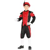 Fiestas Guirca - Pietenpak Zwart / Rood 3-4 Jaar - Welkom Sinterklaas - Pietenpak Kinderen