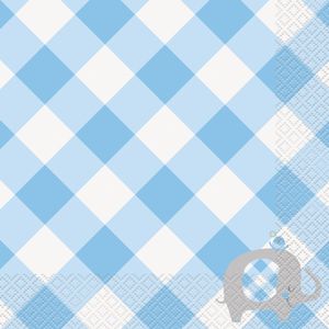 Wit Blauwe Servetten 16st