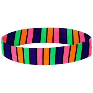 Tyqour Neon Beenwarmers voor Jaren 80 en 90 Dames - Neon Roze en Fluorescerend Groen Gebreid, Voor Themafeest en Carnaval - 15.7inch