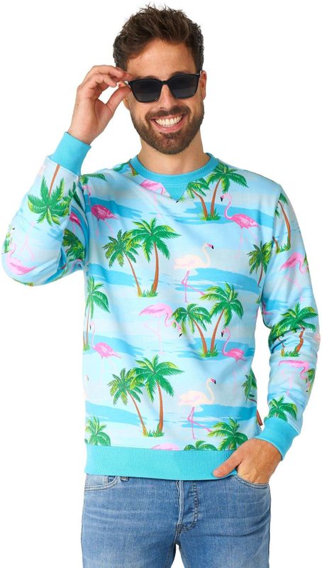 Hawaii Flamingo Trui Heren OppoSuits