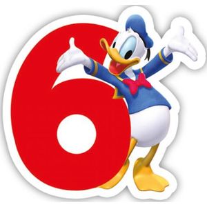 Mickey Mouse Kaars 6 Jaar