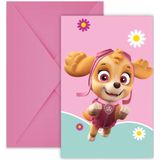 Paw Patrol Uitnodigingen Skye And Everest 6st