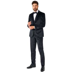 OppoSuits - Midnight Black Velvet - Smoking - Zwart - Heren
