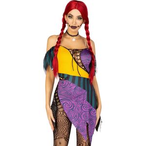 Leg Avenue - Sally - Jurk - Halloween - 3-delige Set