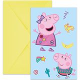 Peppa Pig Uitnodigingen 6st
