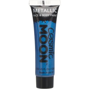 Cosmic Moon Metallic Face Paint Blue 12ml