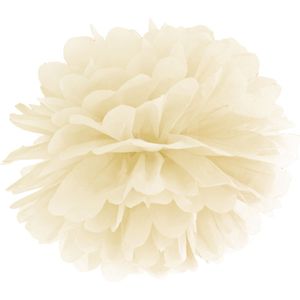 Pompon Vanille Creme 35cm