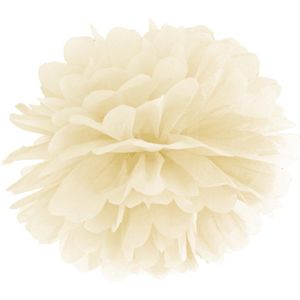 Pompon Vanille Creme 35cm