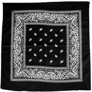 Zwarte Bandana Met Print