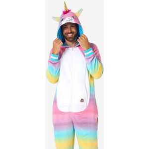 Onesie - Gekleurd - Unicorn - Unisex - Met Capuchon en Kangoeroezakken