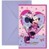 Minnie Junior Uitnodigingen 6st