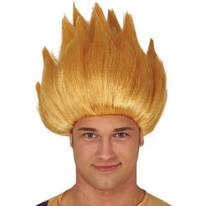 Pruik Space Warrior Blond
