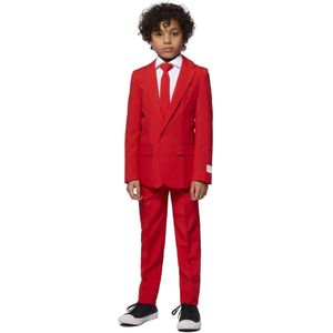 OppoSuits - Rood Pak - Jasje en Pantalon - Slim Fit - Kinderen