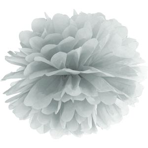Pompon Zilver 35cm
