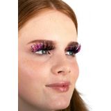 Pxp Wimpers Barranquilla Stijl - Fluoriserend Glitter Roze - Per Set - Volwassenen & Kinderen