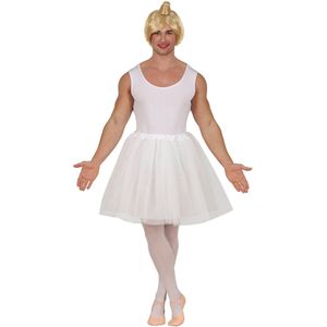 FIESTAS GUIRCA - Balletdanskostuum - Wit - Overall en Tutu - Voor Volwassenen