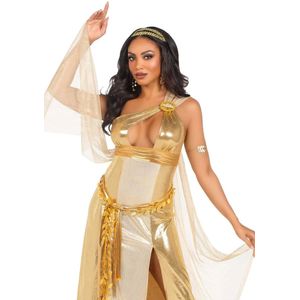 Griekse Godin Jurk Goud Dames Leg Avenue