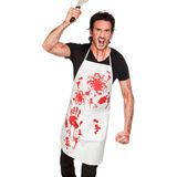 Schort - Bloody - Wit met Bloedspatten - Unisex
