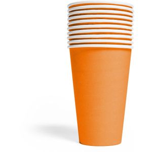 Oranje Bekers Papier 350ml 10st