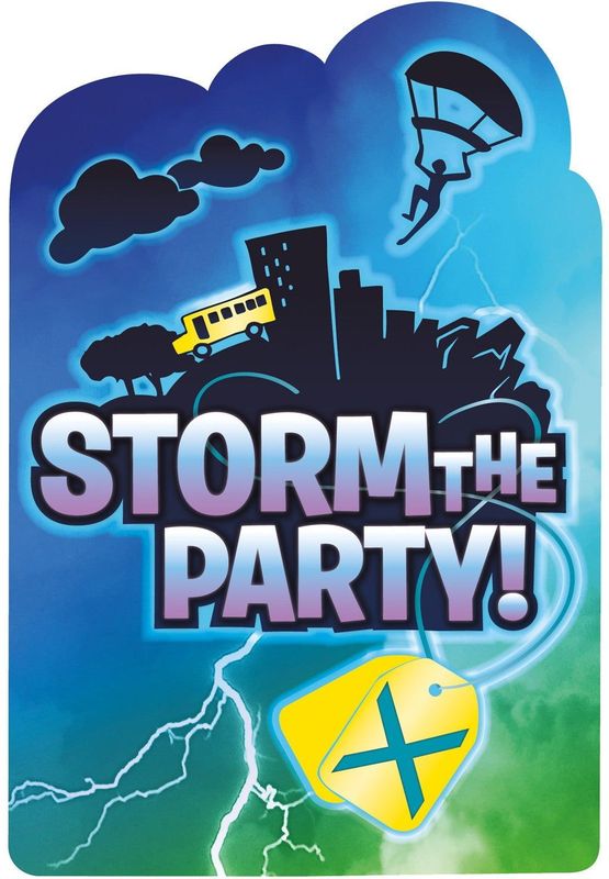 Fortnite Uitnodigingen 15,8cm 8st