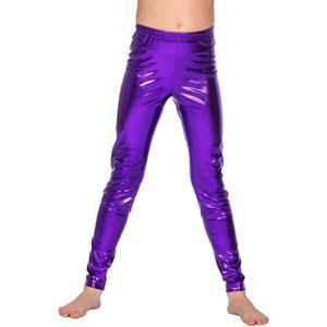 Paars Legging Metallic
