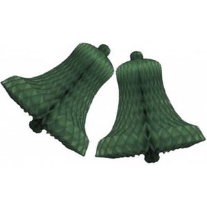 Honeycomb Kerstklok Groen 28cm 2st