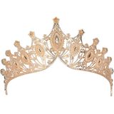 Prinses Kroon Rose Goud Metaal
