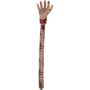 Halloween Wandelstok Hand Bloed 70cm