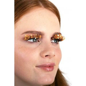 Pxp Wimpers Calypso Stijl - Fluoriserend Glitter Oranje - Per Set - Volwassenen & Kinderen