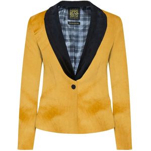 Gouden Velvet Blazer Dames OppoSuits