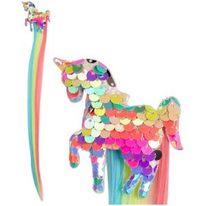 Unicorn Hair Extension Meisje