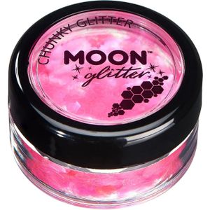 Moon Glitter Iridescent Chunky Glitter Pink 3g
