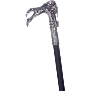 Zwart Zilveren Wandelstok Klauw